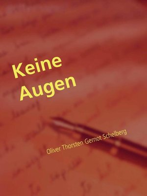 cover image of Keine Augen